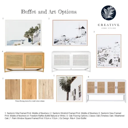 Buffet and Art Options Interior Design Mood Board by CHStyling on Style Sourcebook