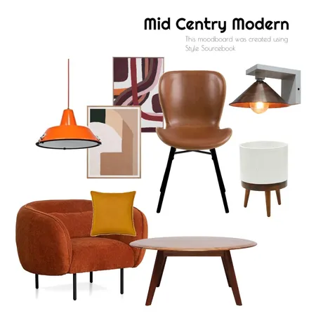 Mid Century Modern Interior Design Mood Board by Keigo on Style Sourcebook