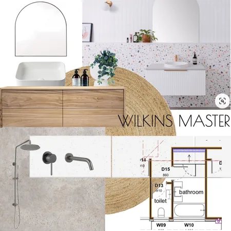 Wilkins bathroom Interior Design Mood Board by Dimension Building on Style Sourcebook