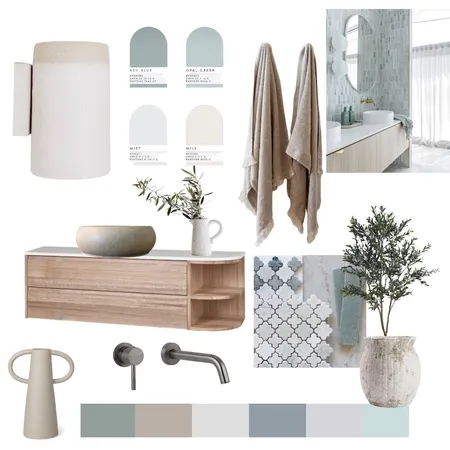 Mediterranean Bathroom Interior Design Mood Board by Oleander & Finch Interiors on Style Sourcebook