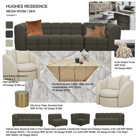 Media Room / Den Interior Design Mood Board by Helen Sheppard on Style Sourcebook