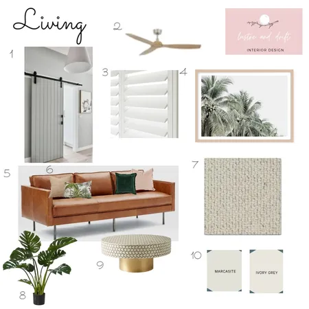 Living Interior Design Mood Board by lustreanddrift on Style Sourcebook