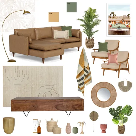 Tropical Living Room Interior Design Mood Board by kelliedesign on Style Sourcebook