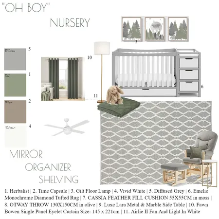 Nursery Interior Design Mood Board by Keisha Brown on Style Sourcebook