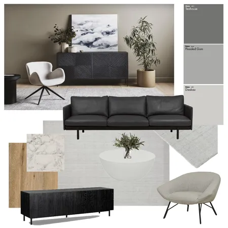 Contemporary Minimalist Living Room Interior Design Mood Board by Kahli Jayne Designs on Style Sourcebook