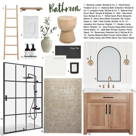 IDI - Bathroom Interior Design Mood Board by deannahessdesign on Style Sourcebook