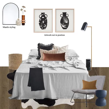 King St - Bedroom 3 Interior Design Mood Board by Sophie Scarlett Design on Style Sourcebook