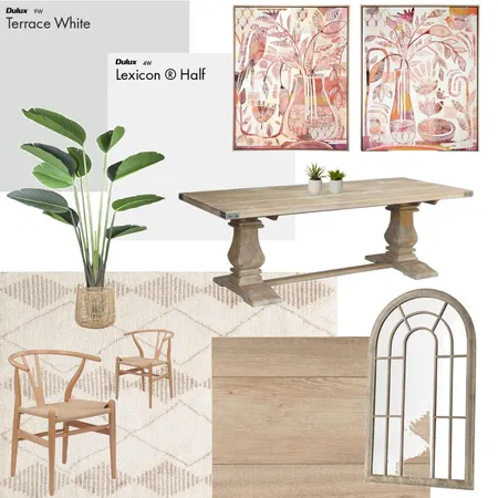 Timber & Neutral Dining Room Interior Design Mood Board by pdeeth on Style Sourcebook