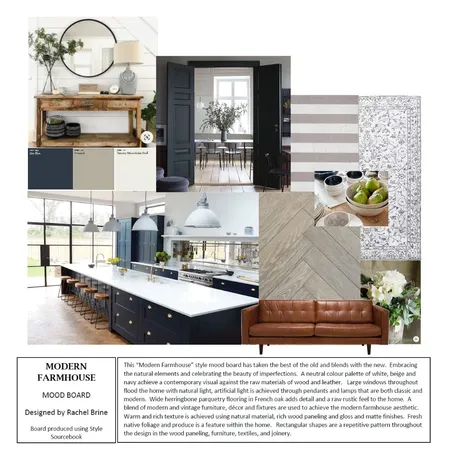 Modern Farmhouse Interior Design Mood Board by Rachel Brine on Style Sourcebook