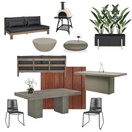 Contemporary Outdoor Area - Concept 1 Interior Design Mood Board by Kahli Jayne Designs on Style Sourcebook