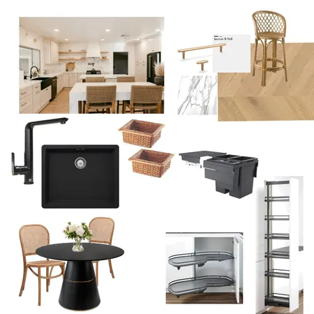 Kitchen - Black with coastal features Interior Design Mood Board by Häfele Home on Style Sourcebook