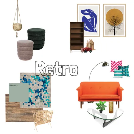 Retro Interior Design Mood Board by Nicholas Spencer on Style Sourcebook