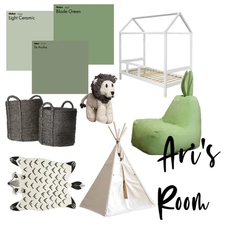 kids room- green Interior Design Mood Board by gal ben moshe on Style Sourcebook