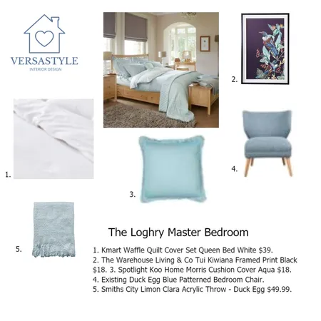 The Loghry Master Bedroom Interior Design Mood Board by Christina Clifford on Style Sourcebook