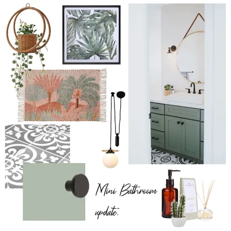 Bathroom mini reno v2 Interior Design Mood Board by thebohemianstylist on Style Sourcebook