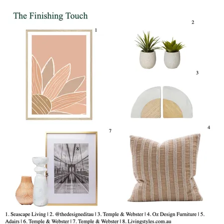 The Finishing Touch Interior Design Mood Board by Bells & Co. Interiors on Style Sourcebook