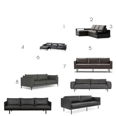 Contemporary Leather Sofas - Balmoral Interior Design Mood Board by Kahli Jayne Designs on Style Sourcebook