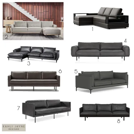 Contemporary Leather Sofas - Balmoral v2 Interior Design Mood Board by Kahli Jayne Designs on Style Sourcebook