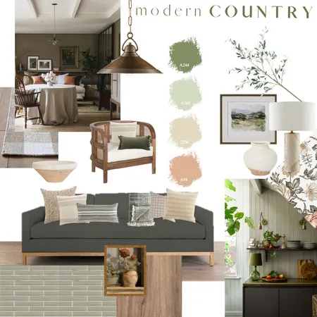 Module 3 | Modern Country Interior Design Mood Board by RuellePretorius on Style Sourcebook