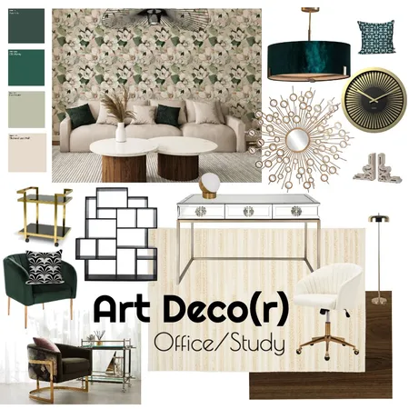 Art Decor Office/Study Interior Design Mood Board by stephmariepeters on Style Sourcebook