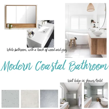 Modern Coastal Bathroom Interior Design Mood Board by Measured Interiors on Style Sourcebook