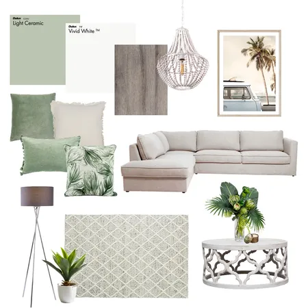 Tranquil Greens Lounge Interior Design Mood Board by Krystelle on Style Sourcebook