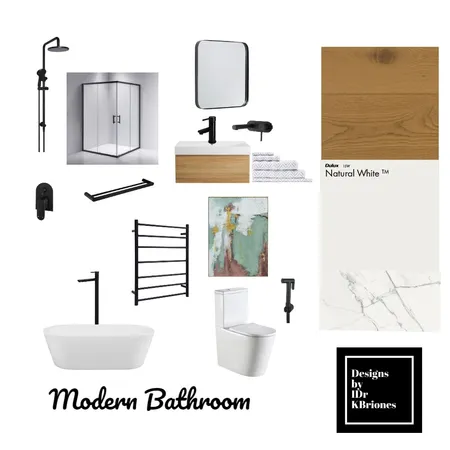 Modern Bathroom Interior Design Mood Board by KB Design Studio on Style Sourcebook