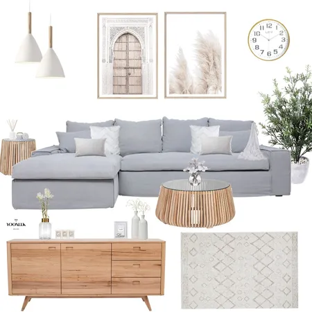 Soft Tones Blue Interior Design Mood Board by LionHeart on Style Sourcebook