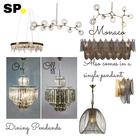 Monaco Lighting Interior Design Mood Board by Six Pieces Interior Design  Qualified Interior Designers, 3D and 2D Elevations on Style Sourcebook