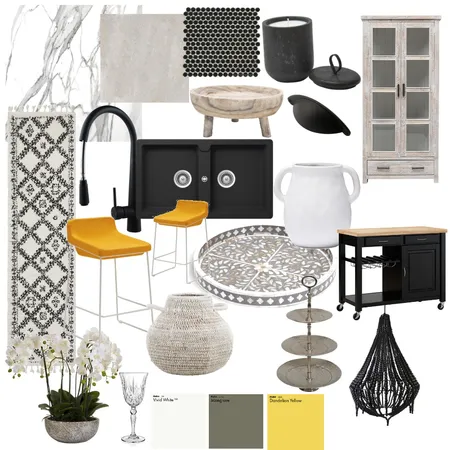 KITCHEN YELLOW/BLACK Interior Design Mood Board by Chanebothma on Style Sourcebook