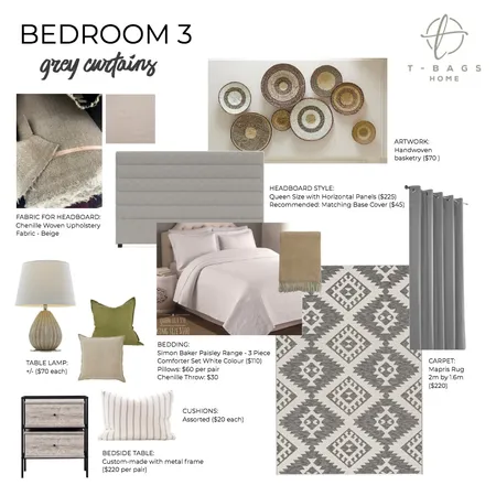 Mary Jane Bedroom 3 Interior Design Mood Board by Zambe on Style Sourcebook