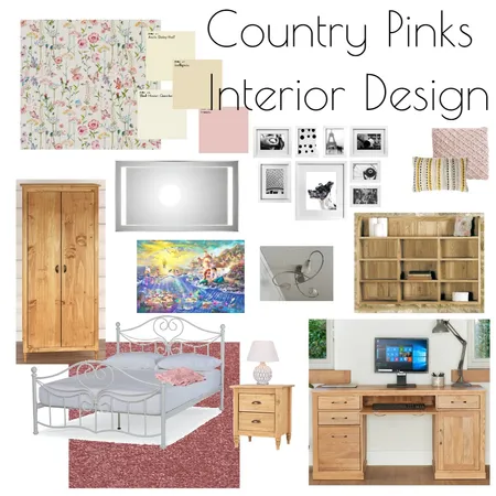 Country Pinks Interior Design Mood Board by MonAmiDezign on Style Sourcebook