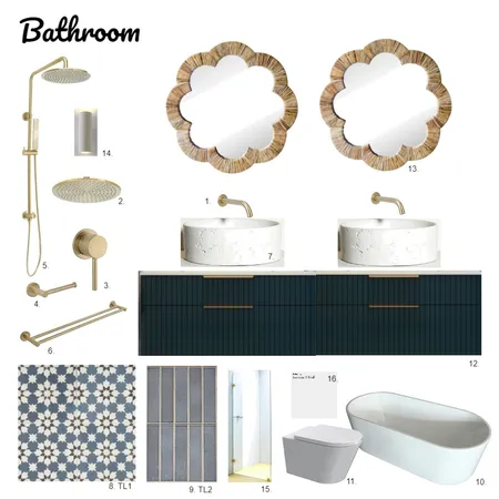 Bathroom Interior Design Mood Board by poppie@oharchitecture.com.au on Style Sourcebook