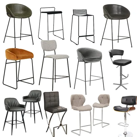 Industrial barstool Interior Design Mood Board by Oleander & Finch Interiors on Style Sourcebook