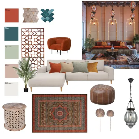 Moroccan Style Interior Design Mood Board by alison leeson on Style Sourcebook