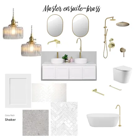 Master ensuite brass Interior Design Mood Board by suziralph on Style Sourcebook