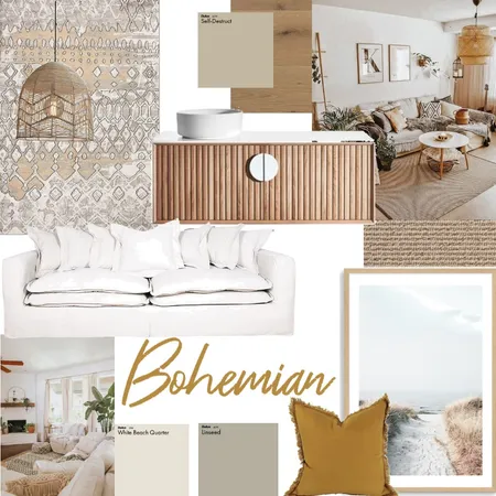 Bohemian Interior Design Mood Board by tahnee cardoso on Style Sourcebook