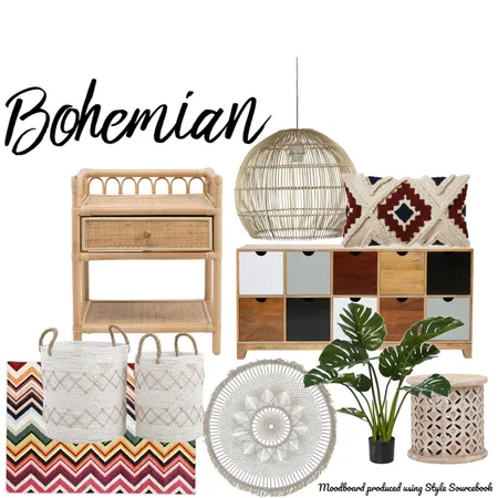 Bohemian Interior Design Mood Board by Emz on Style Sourcebook