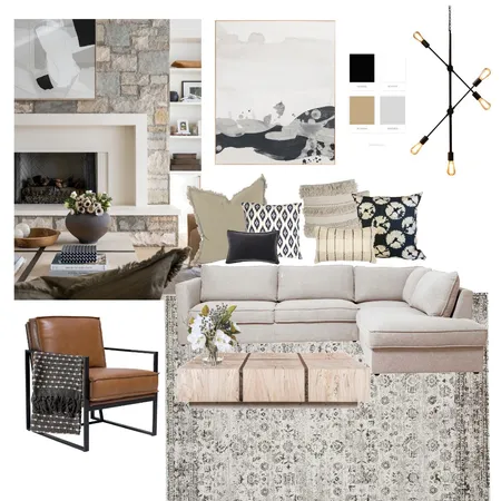 Contemporary Modern Farmhouse Interior Design Mood Board by kirstybarclay on Style Sourcebook