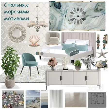 Спальня Interior Design Mood Board by CoLora on Style Sourcebook