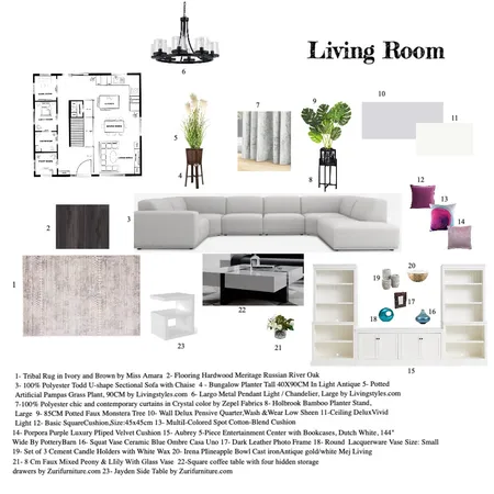 living room Interior Design Mood Board by Marjan Ashtari on Style Sourcebook