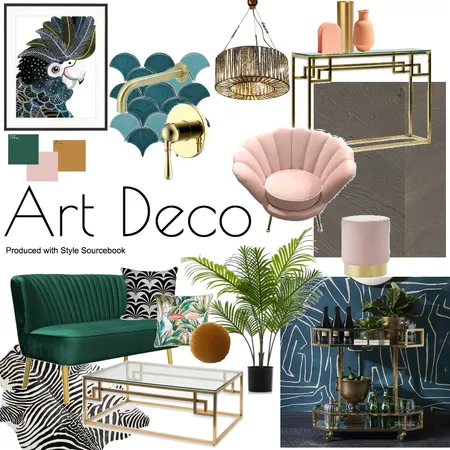 Art Deco Mood Interior Design Mood Board by kendallhill on Style Sourcebook