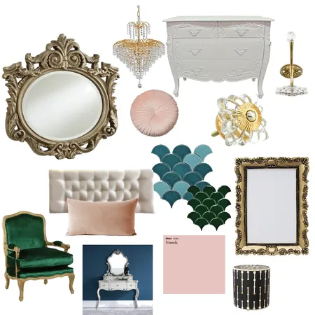 rococo art deco bedroom Interior Design Mood Board by Jooo on Style Sourcebook