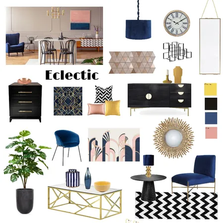 Eclectic Interior Design Mood Board by ggeorgiafordd on Style Sourcebook