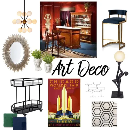 Art Deco Interior Design Mood Board by darcievoorhees on Style Sourcebook
