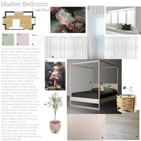 Warekila - Master Bedroom Interior Design Mood Board by Life from Stone on Style Sourcebook