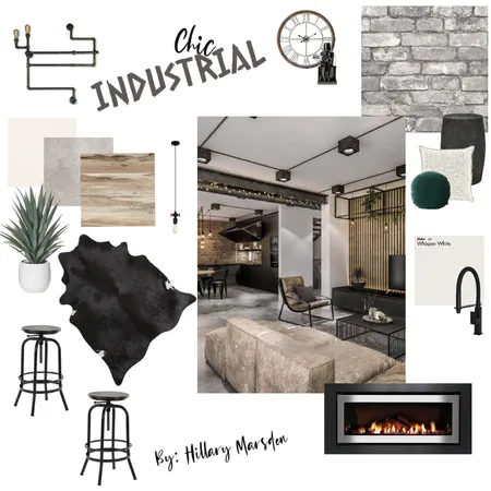 Industrial Interior Design Mood Board by hillarymarsden on Style Sourcebook