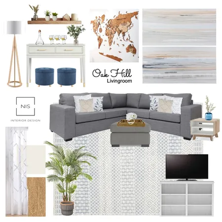 Oak Hill - Living Room (option F) Interior Design Mood Board by Nis Interiors on Style Sourcebook