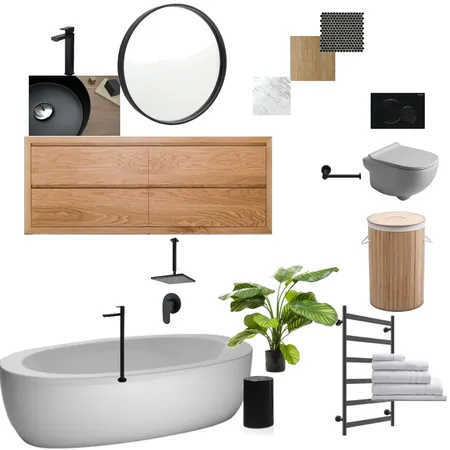 Main en suite Interior Design Mood Board by Carla Dunn Interiors on Style Sourcebook