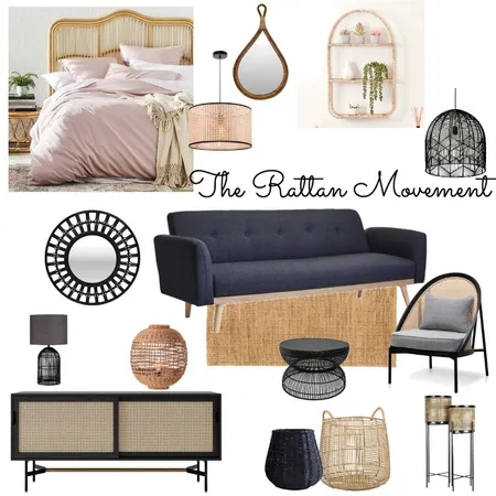 Rattan Movement Interior Design Mood Board by Di Taylor Interiors on Style Sourcebook